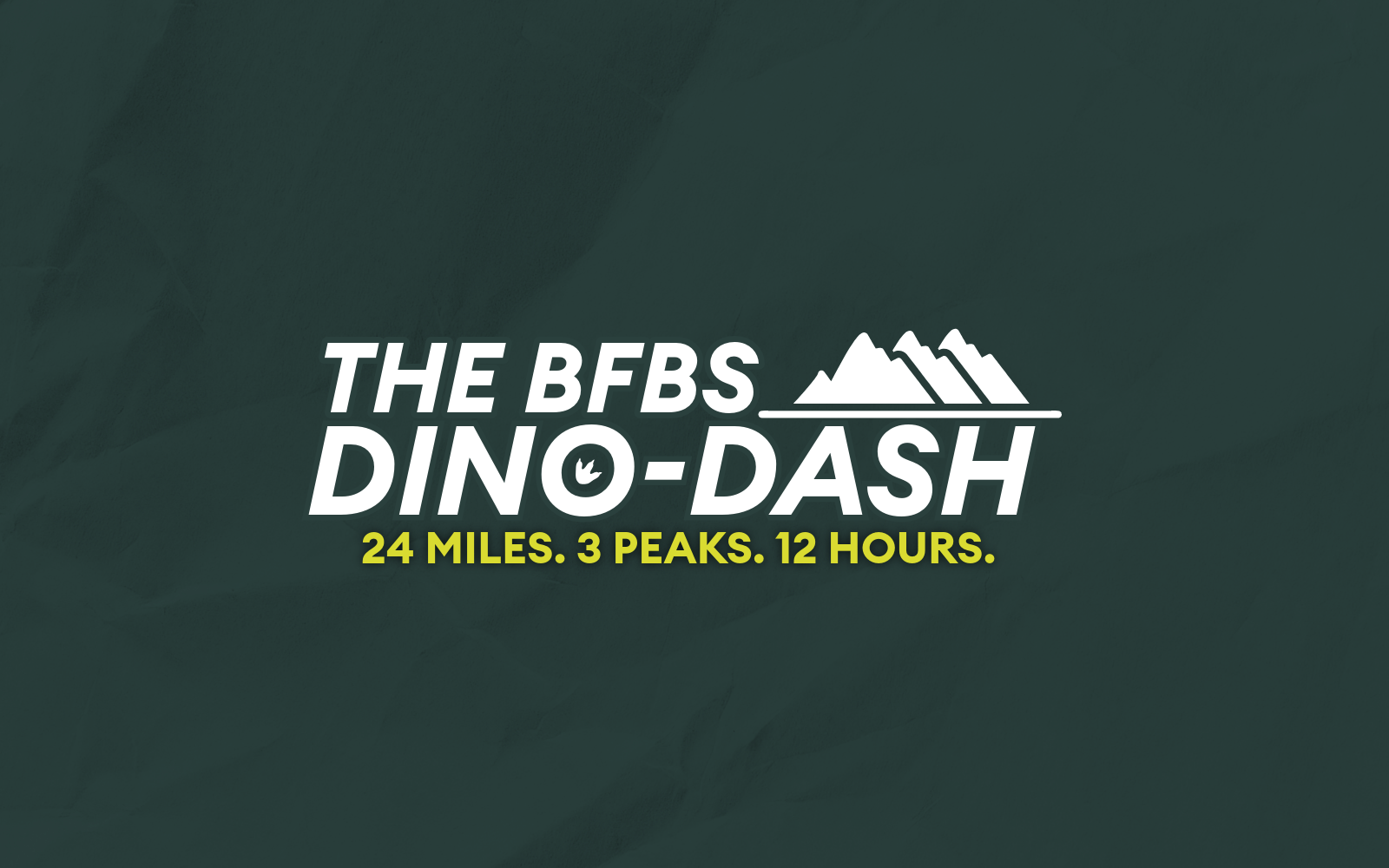 Green textured background, text 'The BFBS Dino-Dash'.
