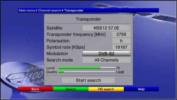 Transponder page