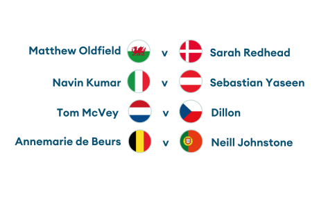 Updated Euro Stars round of 16 fixtures for Euro 2020.