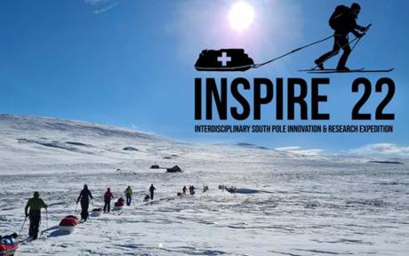 The Inspire 22 on their journey to the South Pole.