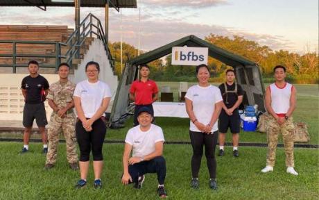 BFBS Brunei Gurkha presenters, Soniya and Arati, completed their ‘8km Forced March’ with 10kg on their back raising £1377 for The Big Salute.