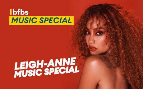 PR Photo of singer Leigh-Anne, text 'Leigh-Anne Music Special'.