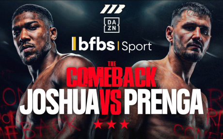 Promotional image for the Anthony Joshua fight.