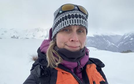 Photograph of Amelia Rudd, one of the team members from the Dino Dash.
