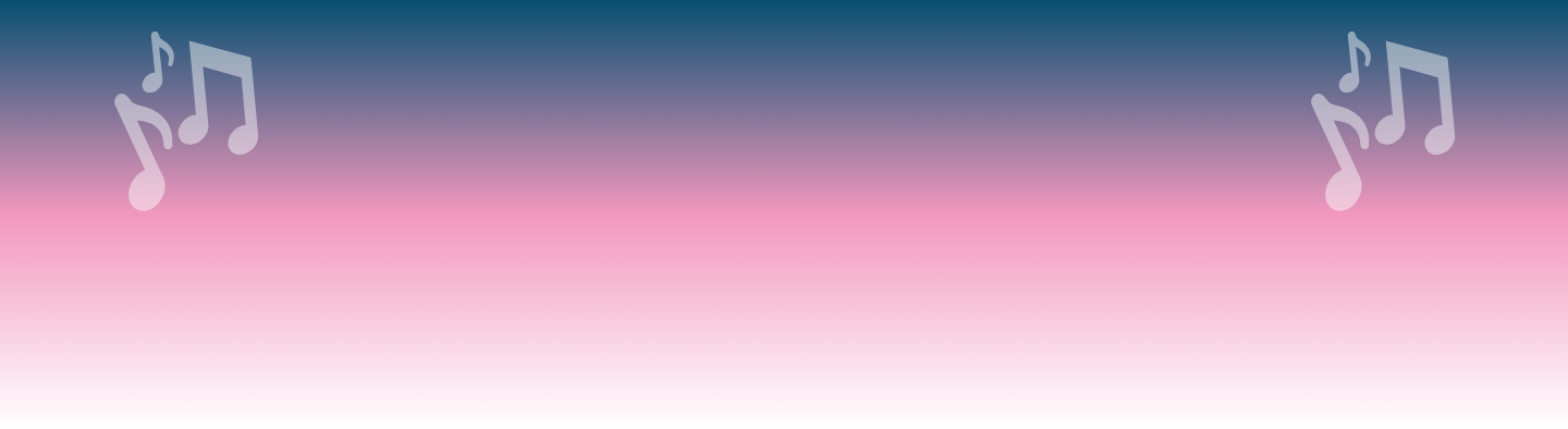 Treble toned background, pink, white and blue.